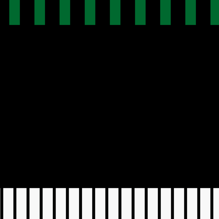 Colour Pop Stripes in Green - White and Black Coffee Mug Gallery Image 2