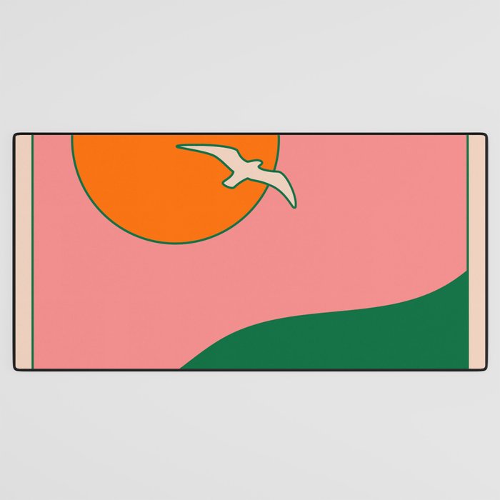 Soar - Pink Desk Mat Gallery Image 3