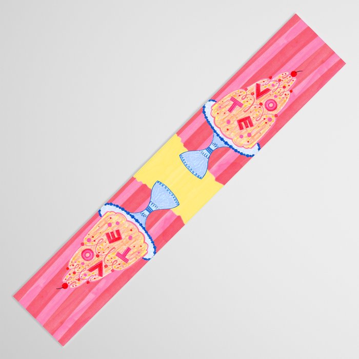 Mold the Future & Vote in Cherry Red Table Runner Gallery Image 3
