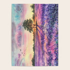 Provence Lavender Field at Sunset Poster Gallery Image 4