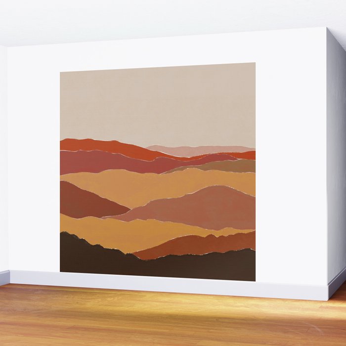 Fall Mountains Wall Mural Gallery Image 2