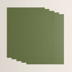 Olive Green Solid Color Wrapping Paper Gallery Image 3