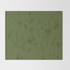 Olive Green Solid Color Throw Blanket Gallery Image 2