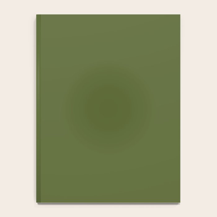 Olive Green Solid Color Notebook Gallery Image 4