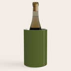 Olive Green Solid Color Wine Chiller Gallery Image 2