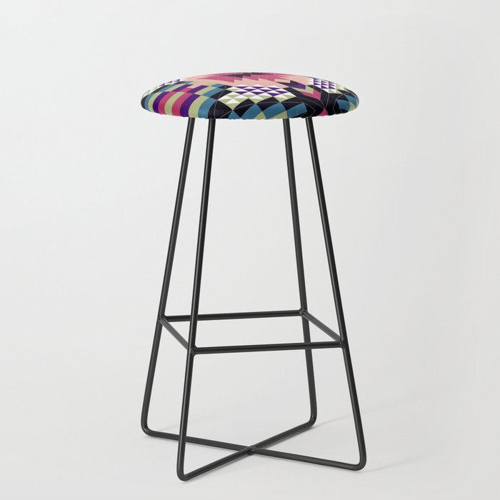 MP Tribal geometric B Stool Gallery Image 1