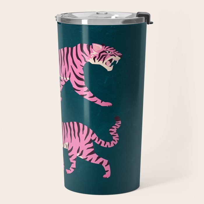 Fierce: Night Race Pink Tiger Edition Travel Mug Gallery Image 2