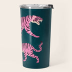 Fierce: Night Race Pink Tiger Edition Travel Mug Gallery Image 2
