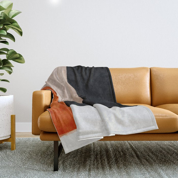 abstract minimal 14 Throw Blanket Gallery Image 1