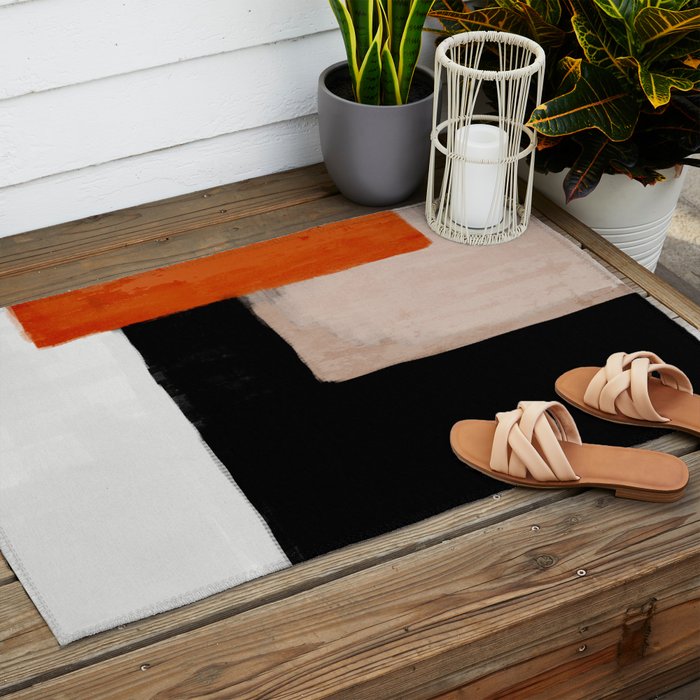 abstract minimal 14 Outdoor Rug Gallery Image 2