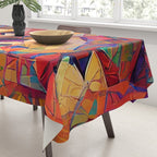 Colorful Distorted Squares Tablecloth Gallery Image 3