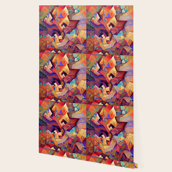 Colorful Distorted Squares Wallpaper Gallery Image 2