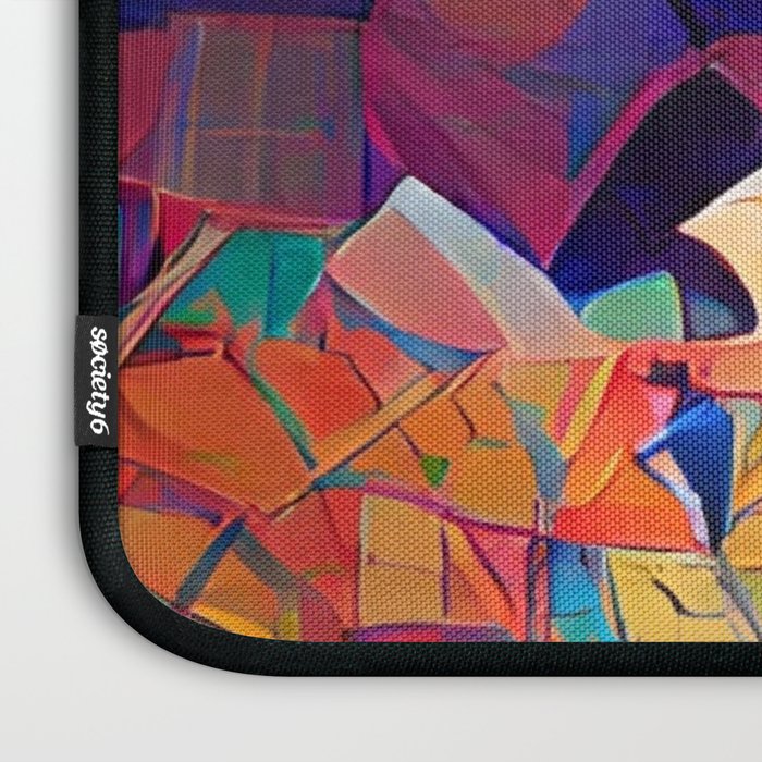 Colorful Distorted Squares Laptop Sleeve Gallery Image 3