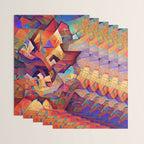 Colorful Distorted Squares Wrapping Paper Gallery Image 3