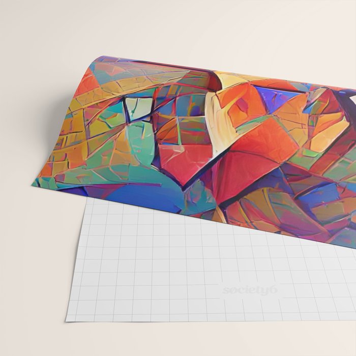 Colorful Distorted Squares Wrapping Paper Gallery Image 2