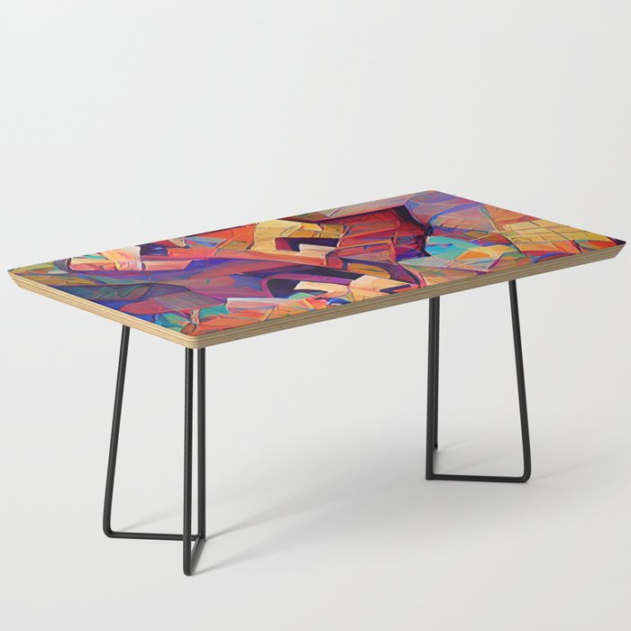 Colorful Distorted Squares Coffee Table Gallery Image 1
