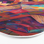 Colorful Distorted Squares Bath Mat Gallery Image 3