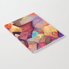Colorful Distorted Squares Notebook Gallery Image 2