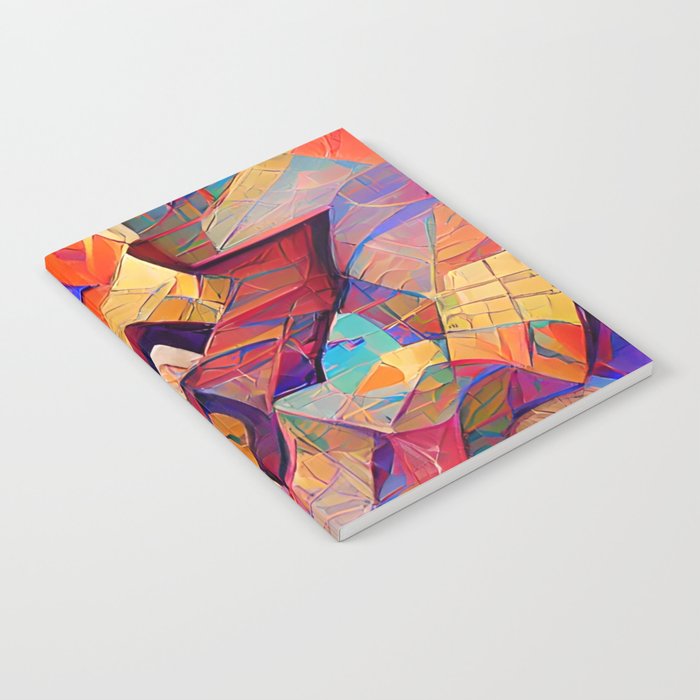 Colorful Distorted Squares Notebook Gallery Image 2