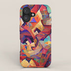 Colorful Distorted Squares iPhone Case Gallery Image 1