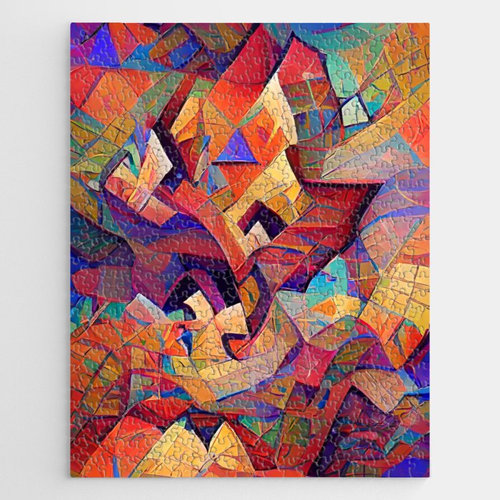 Colorful Distorted Squares Jigsaw Puzzle Gallery Image 1