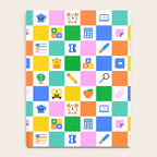 Colorful back to school checkered art pattern Notebook Gallery Image 4