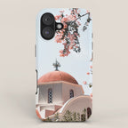 Summer In Greece Art Print | Pink Flowers Photo | Crete Island Holiday | Europe Travel Photography iPhone Case Gallery Image 1