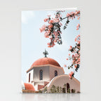 Summer In Greece Art Print | Pink Flowers Photo | Crete Island Holiday | Europe Travel Photography Stationery Card Gallery Image 2