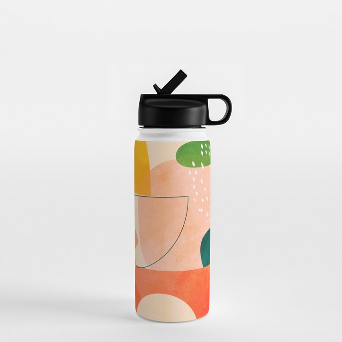 modern art abstract shapes play 2 Water Bottle Gallery Image 1