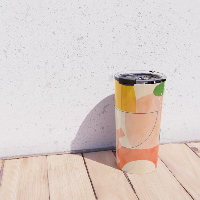 modern art abstract shapes play 2 Travel Mug Gallery Image 4