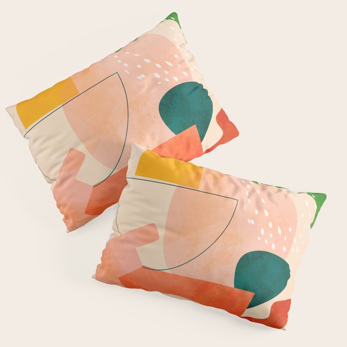 modern art abstract shapes play 2 Pillow Sham Gallery Image 3