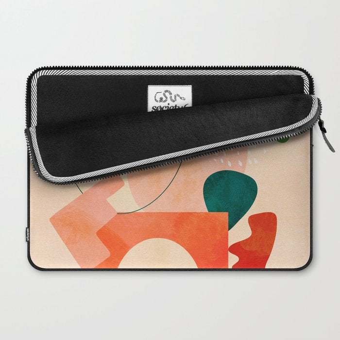 modern art abstract shapes play 2 Laptop Sleeve Gallery Image 2