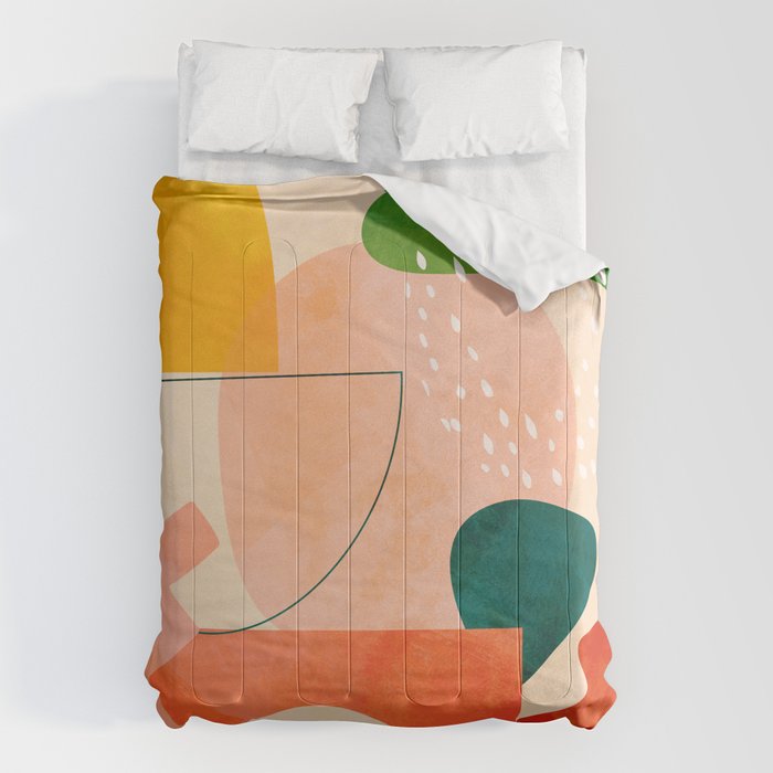 modern art abstract shapes play 2 Comforter Gallery Image 1