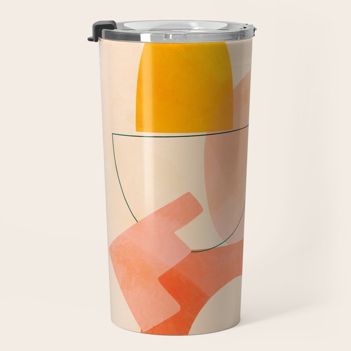 modern art abstract shapes play 2 Travel Mug Gallery Image 3
