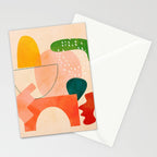modern art abstract shapes play 2 Stationery Card Gallery Image 2