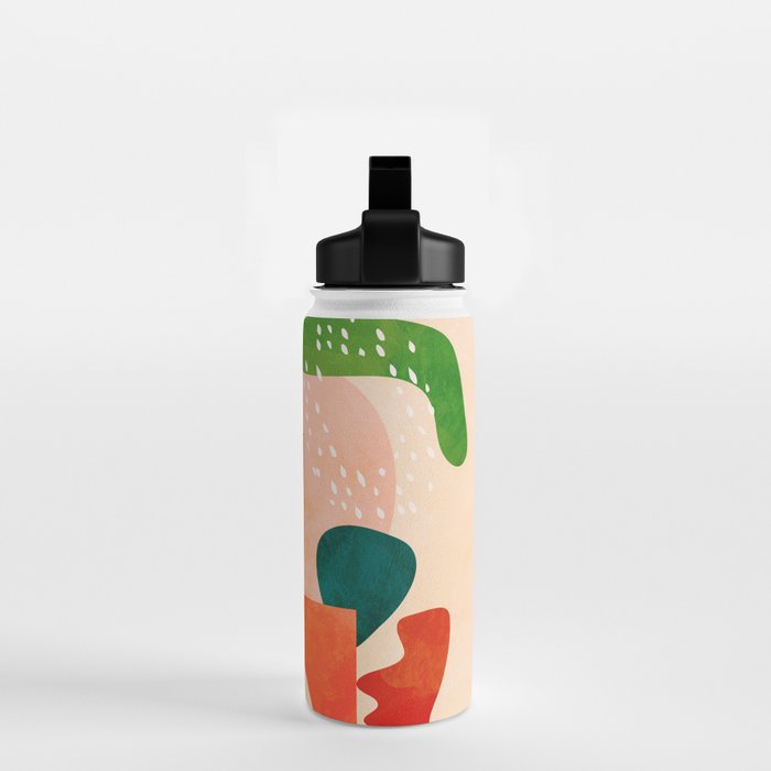 modern art abstract shapes play 2 Water Bottle Gallery Image 2