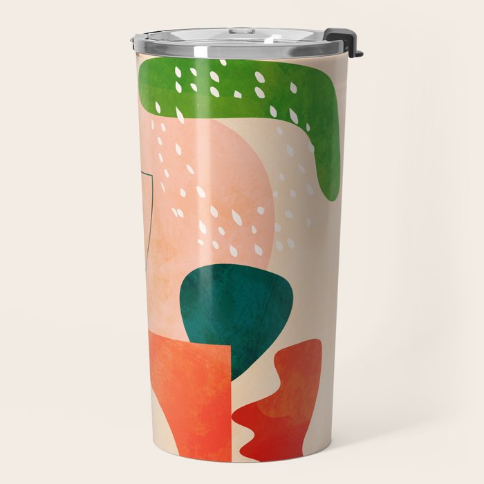 modern art abstract shapes play 2 Travel Mug Gallery Image 2