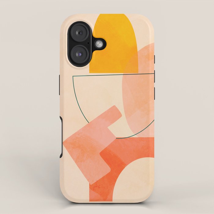modern art abstract shapes play 2 iPhone Case Gallery Image 1