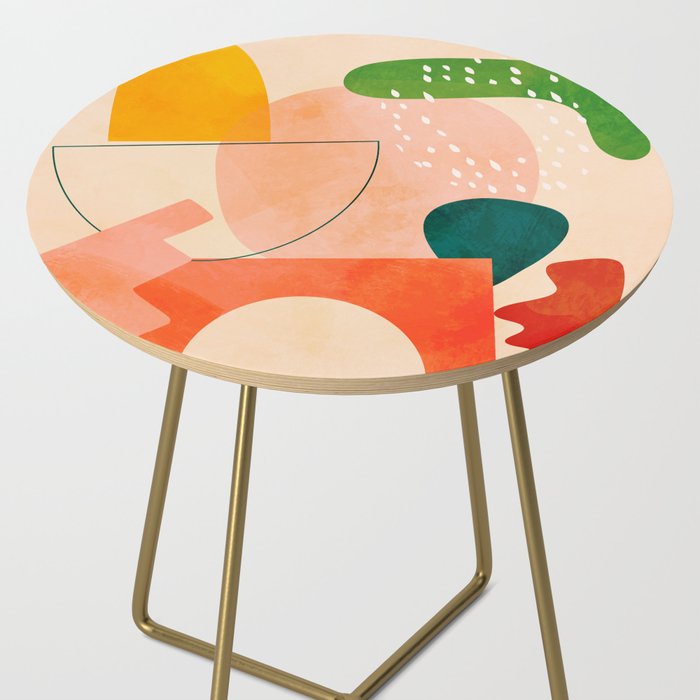 modern art abstract shapes play 2 Side Table Gallery Image 2