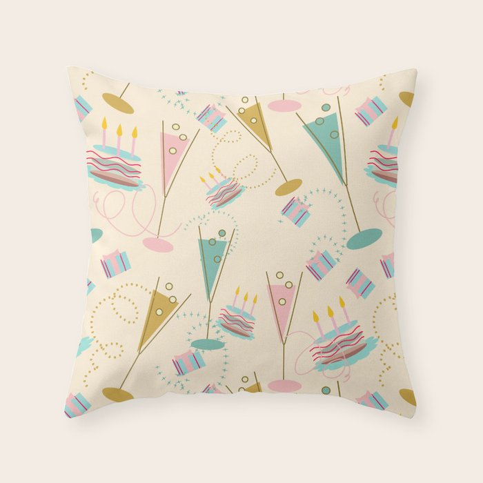 Cin Cin - Happy Party Throw Pillow Gallery Image 6