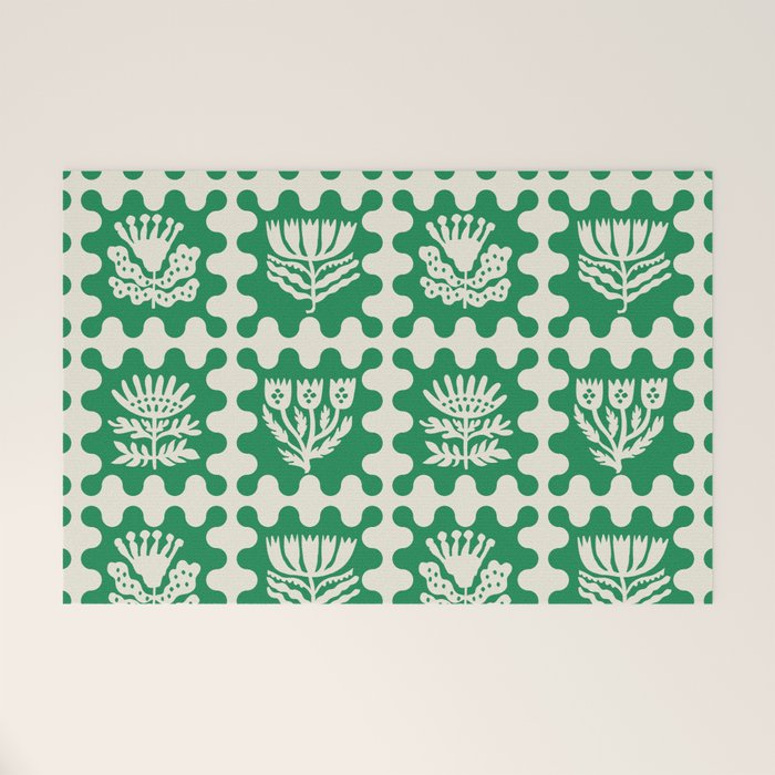 FOLKFLOWER FOREST Welcome Mat Gallery Image 1