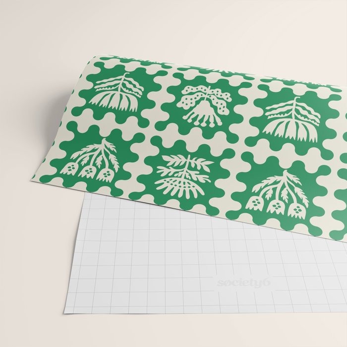 FOLKFLOWER FOREST Wrapping Paper Gallery Image 2