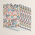 Graffiti Art Life in the Jungle with Symbols of Energy Wrapping Paper Gallery Image 3