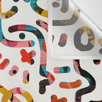 Graffiti Art Life in the Jungle with Symbols of Energy Wall Tapestry Gallery Image 3