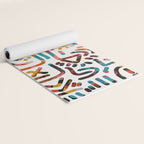 Graffiti Art Life in the Jungle with Symbols of Energy Yoga Mat Gallery Image 2