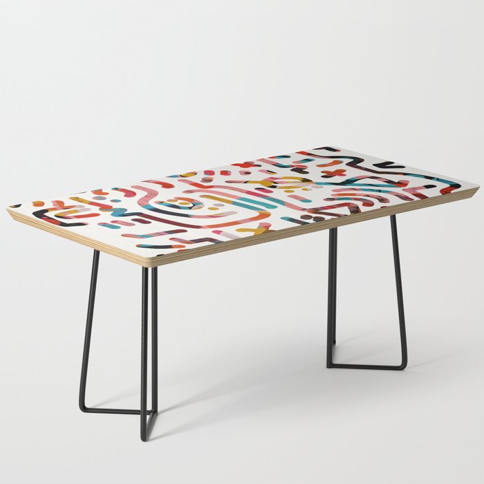 Graffiti Art Life in the Jungle with Symbols of Energy Coffee Table Gallery Image 1