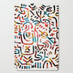 Graffiti Art Life in the Jungle with Symbols of Energy Cutting Board Gallery Image 1