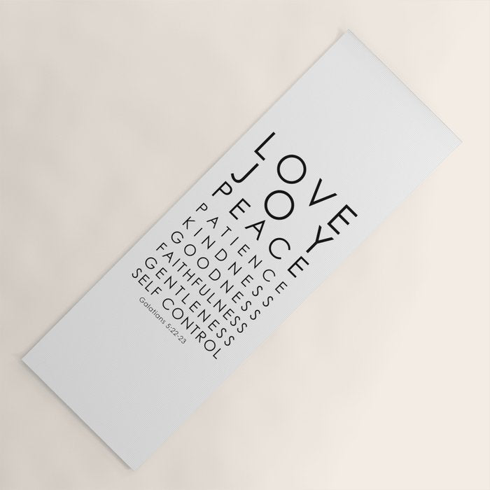 Fruits of the Spirit, Galatians 5:22-23 Yoga Mat Gallery Image 1
