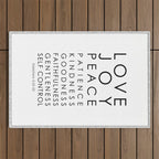 Fruits of the Spirit, Galatians 5:22-23 Outdoor Rug Gallery Image 1