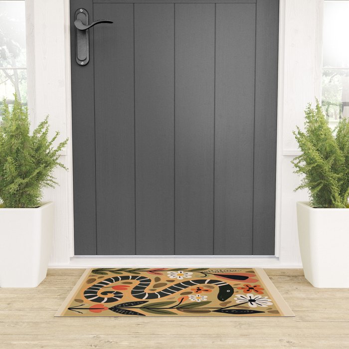 Striped Garden Snake I Welcome Mat Gallery Image 3